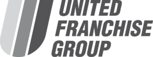 United Franchise Group logo with the tagline "The Global Leader for Entrepreneurs" beneath it in quotation marks.